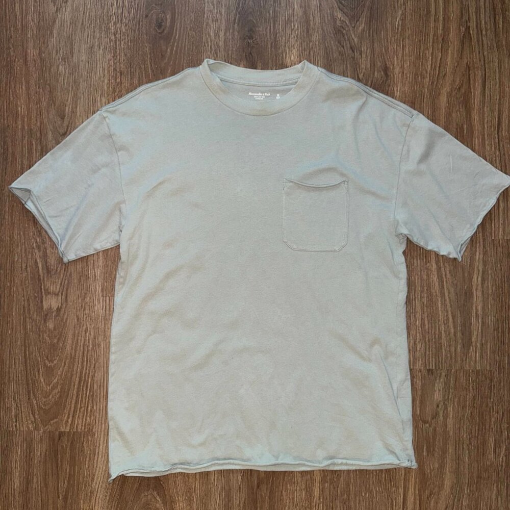 Abercrombie Essential Green Long-Line Tee (Medium)